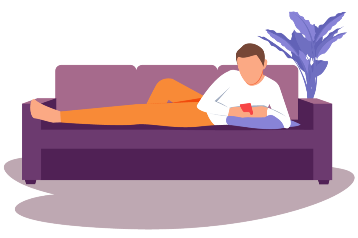 ソファでゆったりオナニー