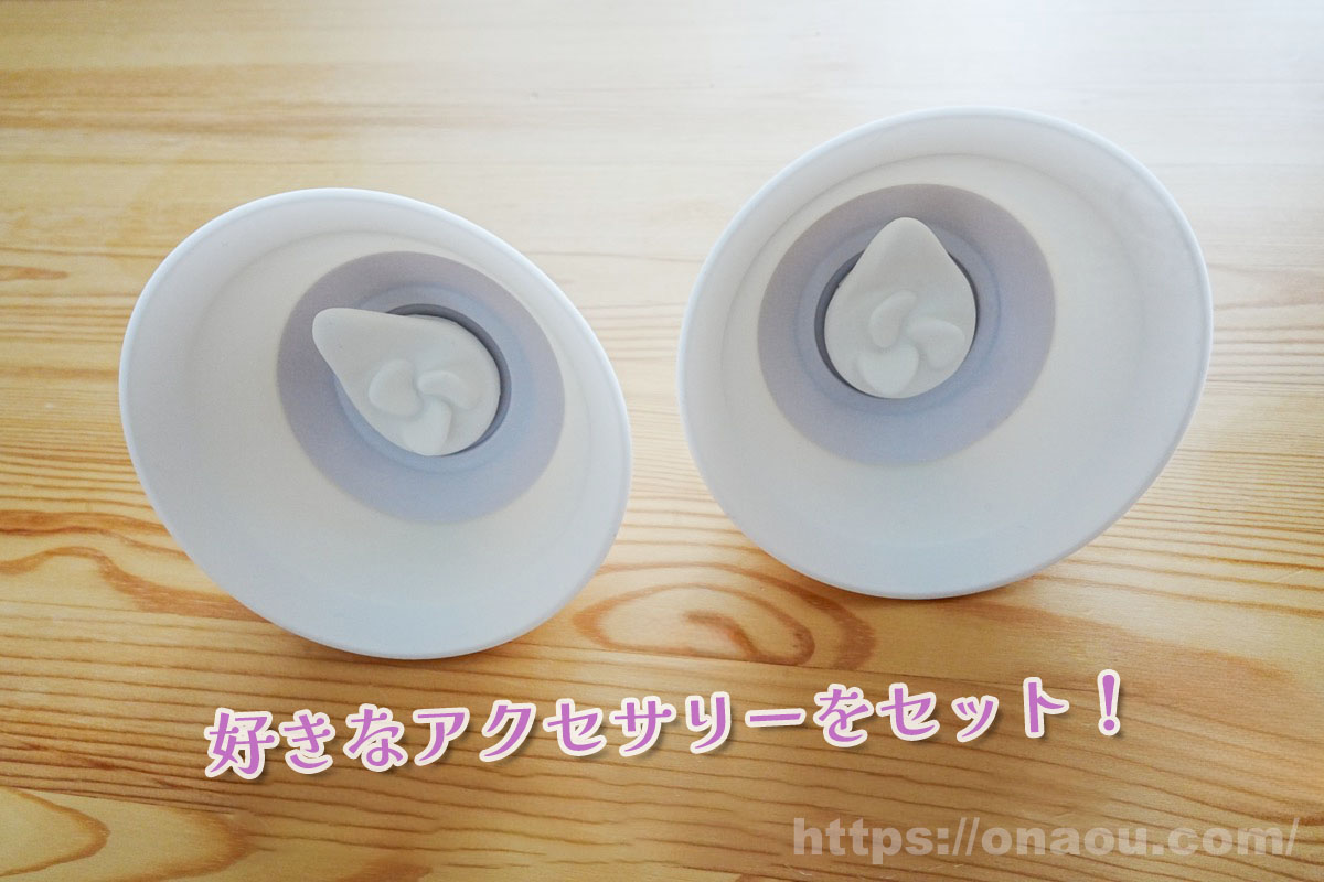 使うアクセサリーを決めてUFOTWにセットする