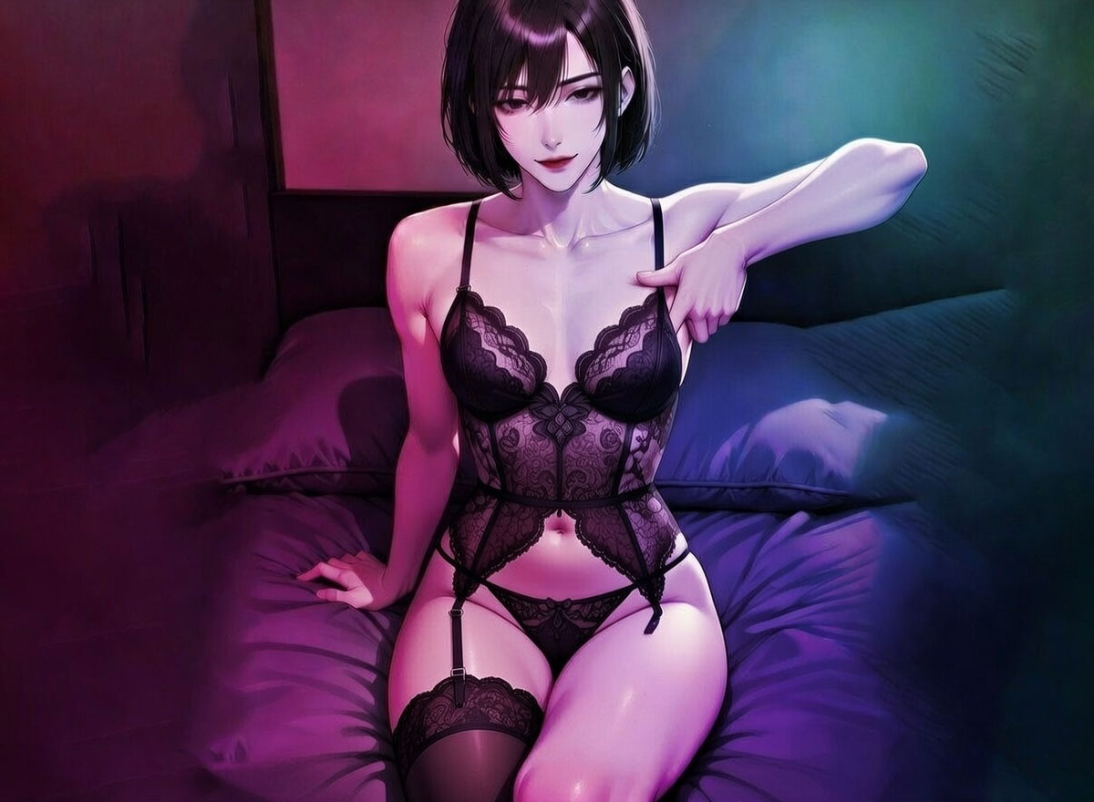 脇オナニーと同時に他のオナニーをする時のポーズ（片手で脇オナニーのポーズ）